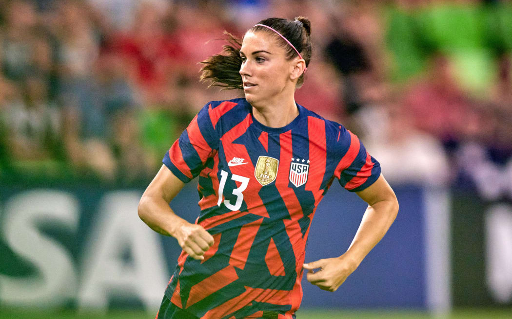 El delantero estadounidense Alex Morgan