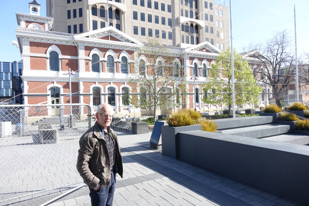 Heritage advocate Ross Gray says the former Post Office in Christchurch's Cathedral Square is one of many building's whose future is uncertain.