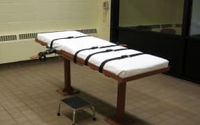 A 2009 file photo shows an execution chamber at the Southern Ohio Correctional Facility in Lucasville, Ohio.