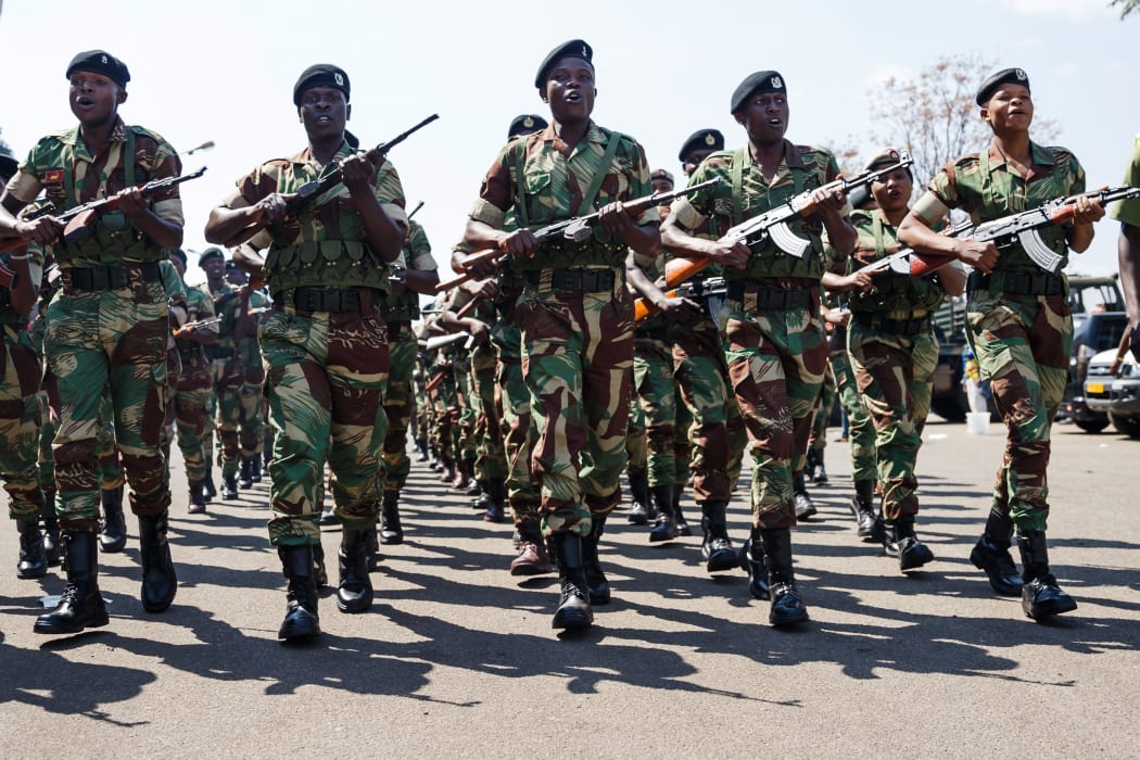Members of the Zimbabwe National Army AFP