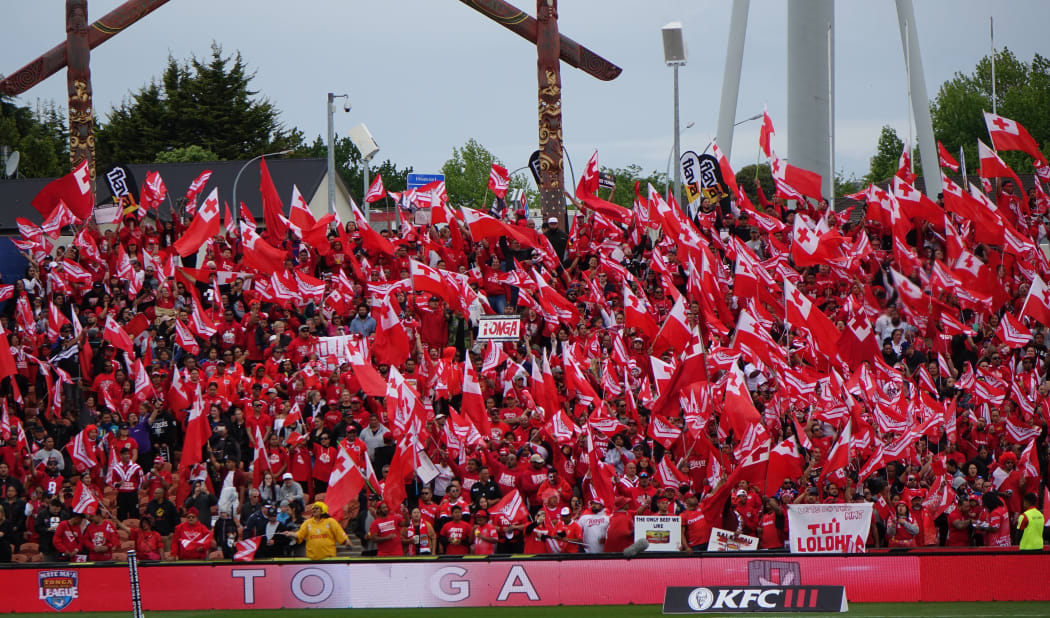 Tongan rugby league fans have been loud and proud.