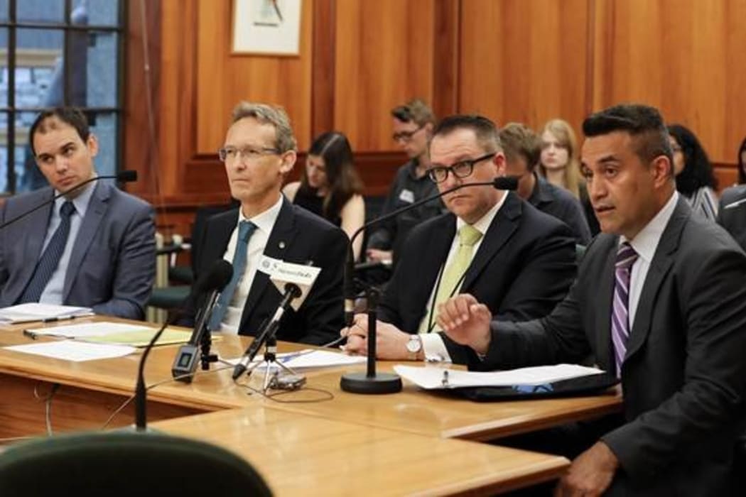 New Zealand Ministry of Foreign Affairs and Trade officials at a parliamentary select committee briefing on West Papua, 7 December 2017