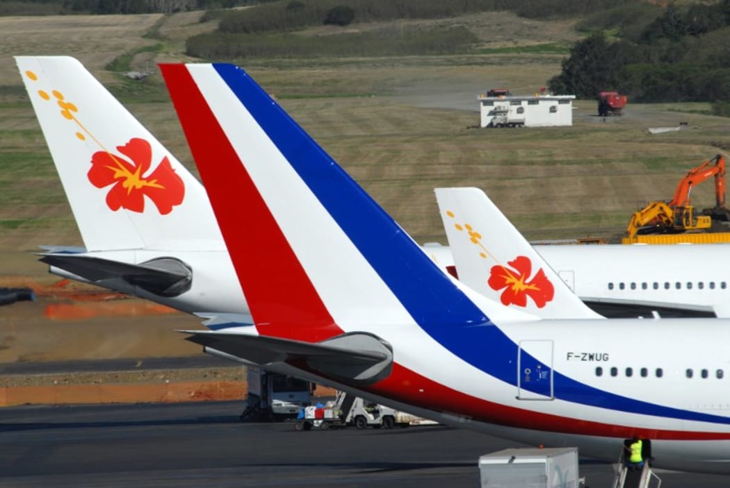 Air Calin planes at Tontouta Airport in New Caledonia