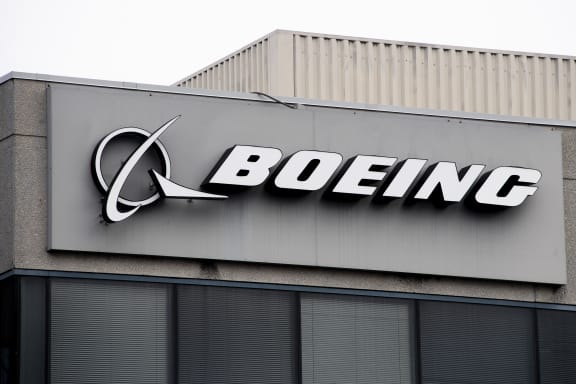 The Boeing Company logo is seen on a building in Annapolis Junction, Maryland, on March 11, 2019.