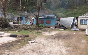 Damage on Kandavu after Cyclone Keni