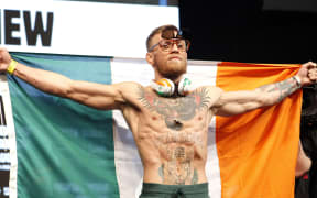 Conor McGregor during the weigh-in.
