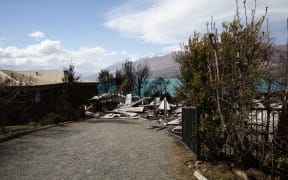 Fire damage at Lake Ohau village