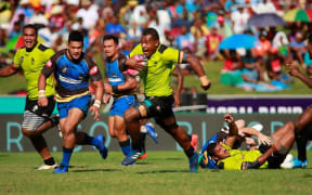 The Fijian Latui scored three tries but two yellow cards proved costly.