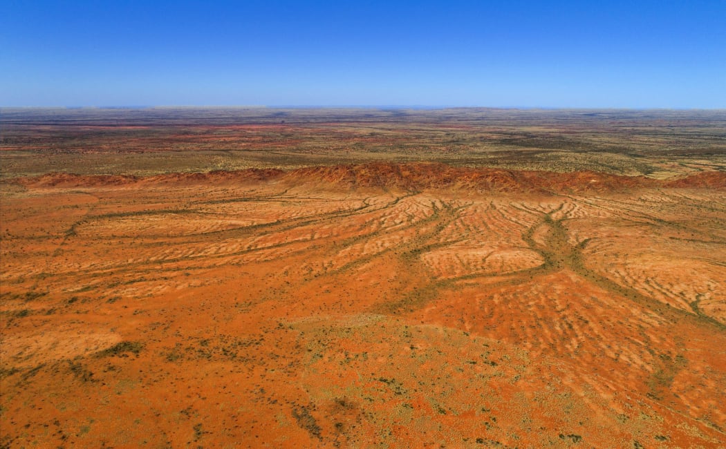 Aerial view of Australia outback