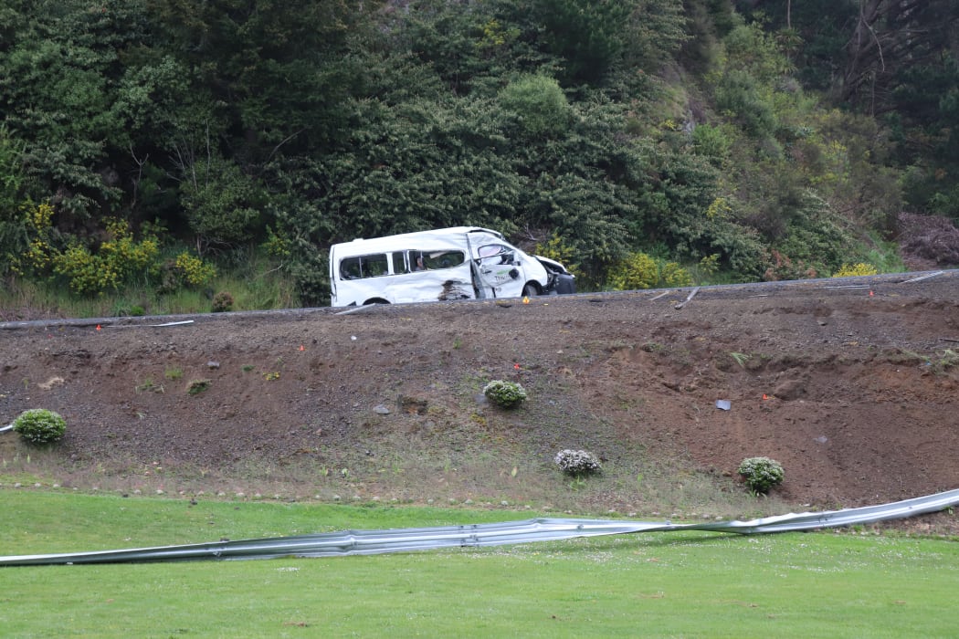 The van where a Samoan seasonal worker died near the Tarawera café on 19 October, 2020.