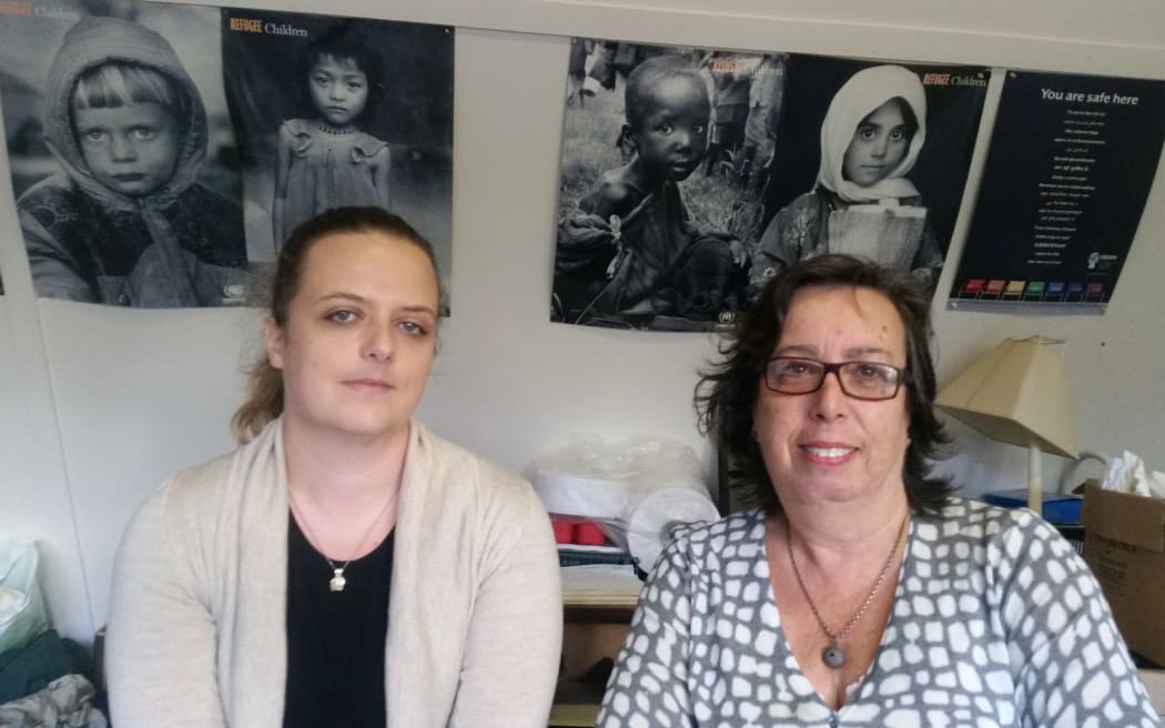 Asylum Seekers Support Trust's Freyja Stocker and chief executive, Marian Kleist.