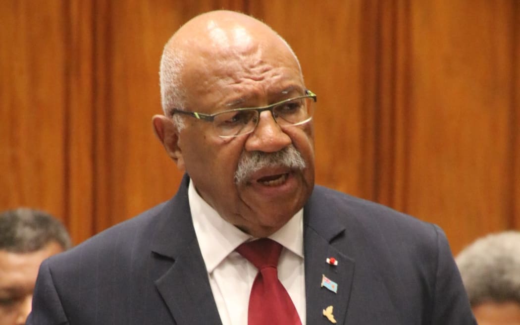 Fiji prime minister Sitiveni Rabuka