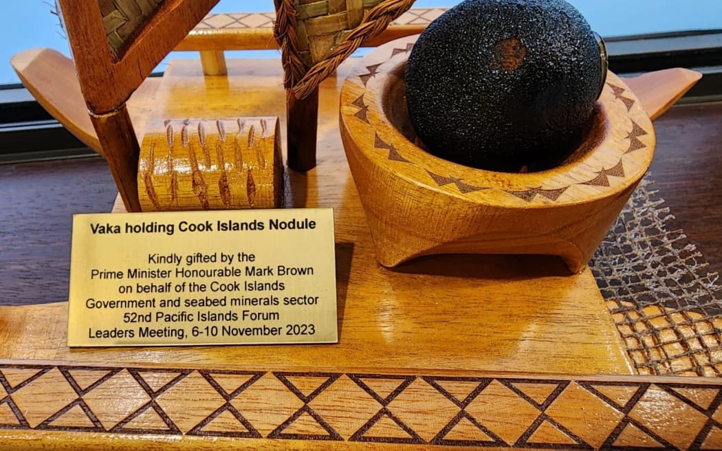 Forum hosts, the Cook Islands, gifted a seabed nodule to dignitaries and leaders as a gesture at the leaders meeting.