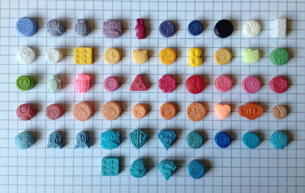 An image of a range of recreational pills.