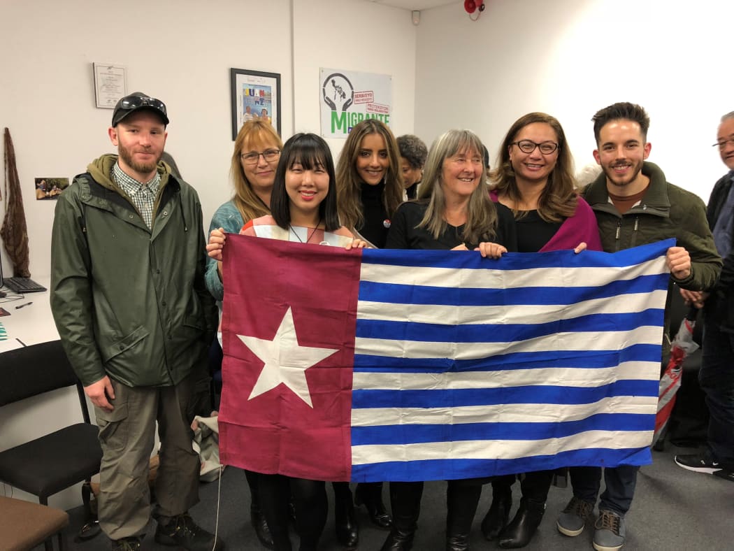 Supporters and members of the West Papua Desk in Auckland