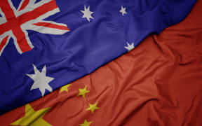 Australia and China flags.
