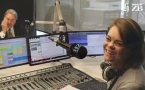 Heather du Plessis-Alllan interviewing foreign minister Winston Peters on Newstalk ZB last Thursday.