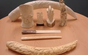 Eight items made from African elephant tusks that cost a New Zealander $12,000 in fines.