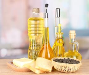A selection of different types of oils.