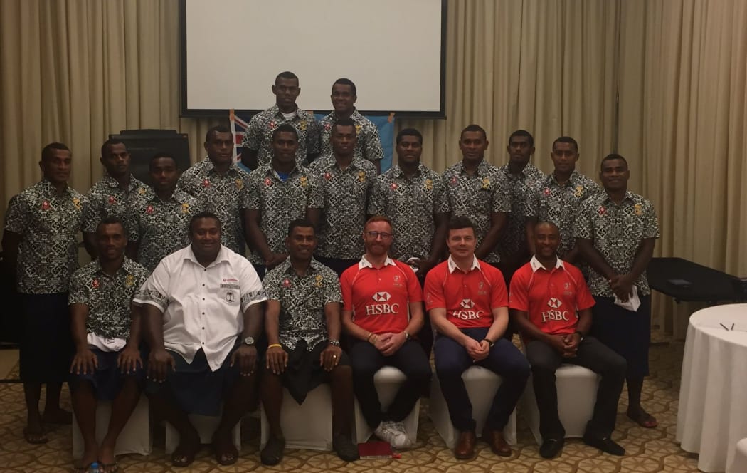 Former coach Ben Ryan and rugby legends George Gregan and Brian O'Driscoll met with the Fiji team in Dubai.