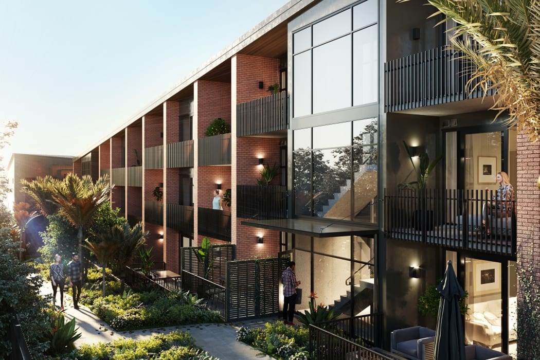 Artists' impression of the apartments in the @340 Onehunga development