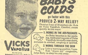 Vicks Vapo rub ad from the NZ Listener