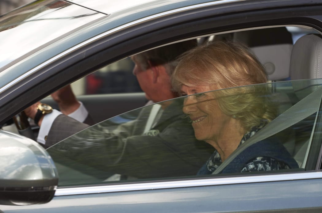 Prince Charles and Camilla, Duchess of Cornwall leave Kensington Palace after an hour-long visit.