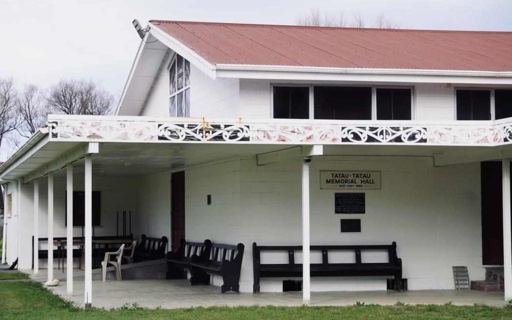 The dining hall at Takitimu Marae one of the buildings through which the floodwaters ran four months ago.