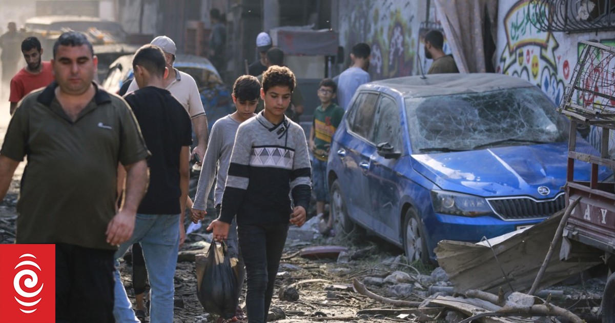 Palestinians say Israeli strike hits UN-run school as US Secretary of ...