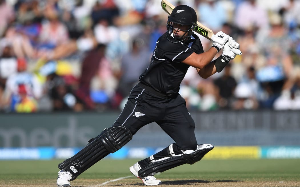 Ross Taylor in action for the Black Caps.