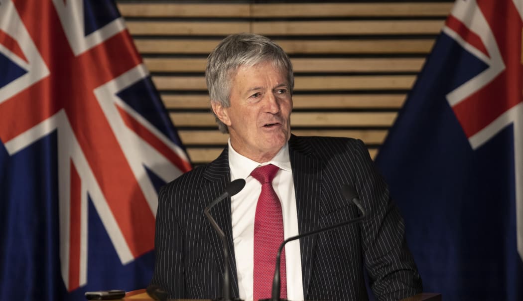 Agriculture Minister Damien O'Connor at a press conference announcing the Government's reforms to clean up our  waterways, Beehive Theatrette, Wellington.