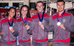 New Caledonia finished with 25 gold and 49 medals in swimming.