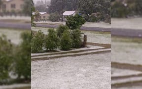 Snow on the ground in Southland on 11 December, 2020.