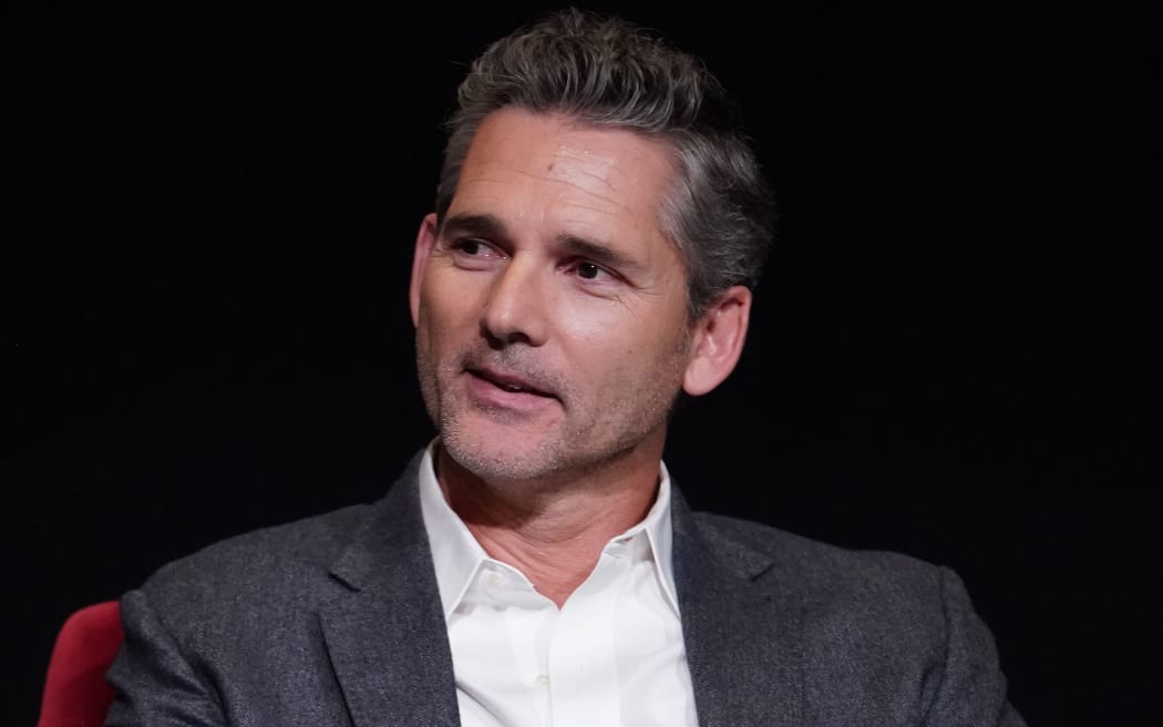 NORTH HOLLYWOOD, CALIFORNIA - MAY 02: Eric Bana speaks during the FYC panel of Bravo's "Dirty John" at Saban Media Center on May 02, 2019 in North Hollywood, California.