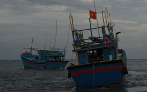 Vietnamese fishing boats.
