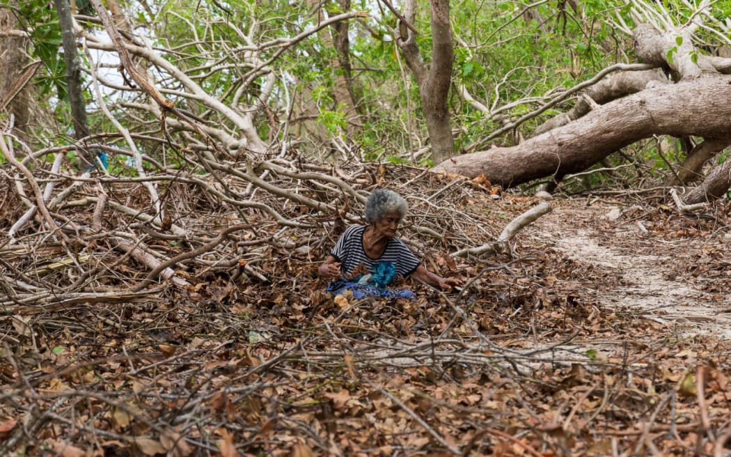 A woman in Tikopia.