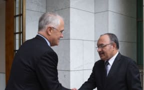 Australia's prime minister Malcolm Turnbull meets his Papua New Guinea counterpart Peter O'Neill in Canberra.