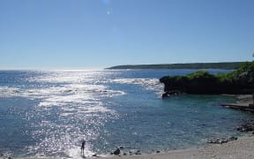 A beach on Niue