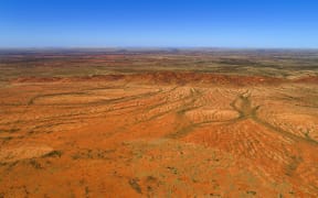 Aerial view of Australia outback