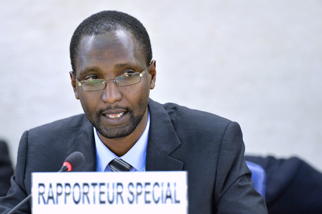 Mutuma Ruteere, the UN Special Rapporteur on contemporary forms of racism, racial discrimination, xenophobia and related intolerance, briefs the Human Rights Council. 2014