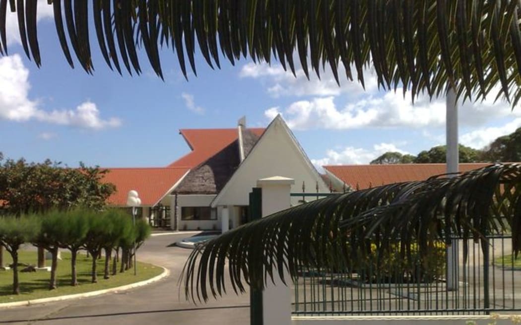 Vanuatu parliament building in the capital Port Vila.