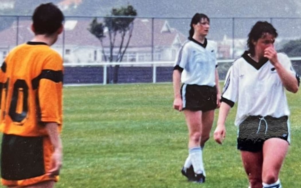 Maureen Jacobson, centre, and Kim Nye