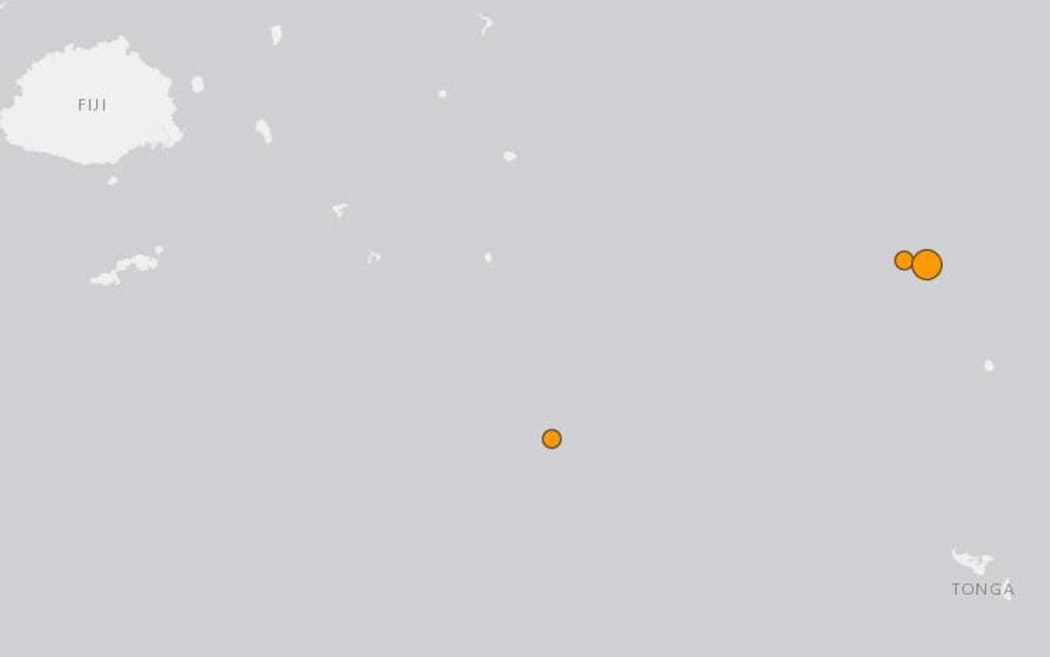 The quake was centred near Tonga.