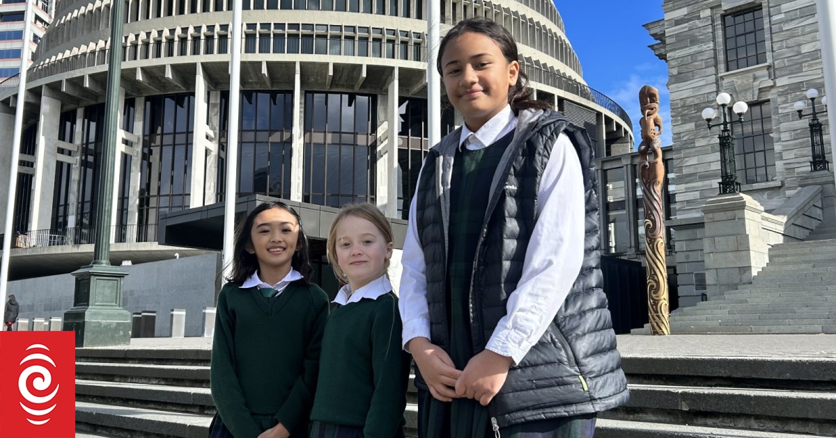 Les enfants portent le message climatique au parlement