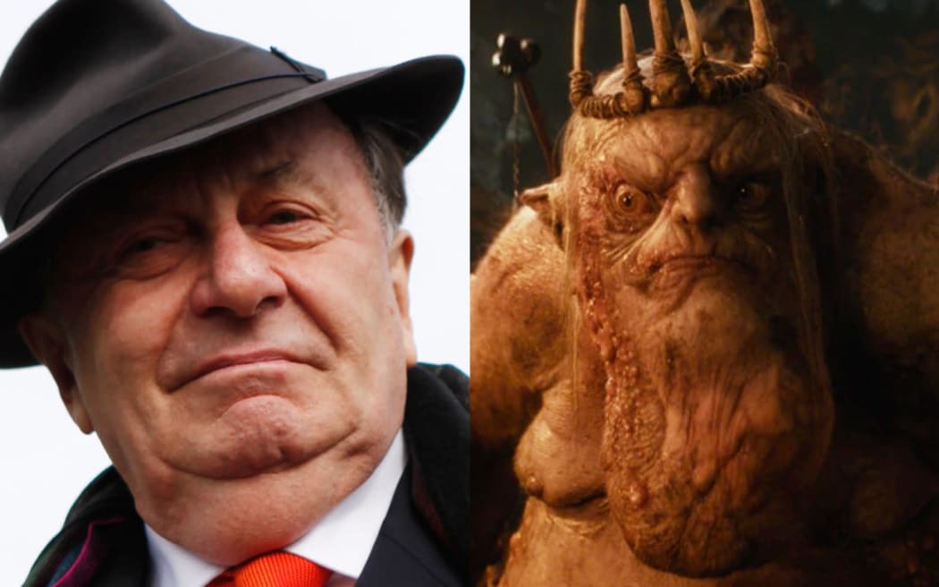 Barry Humphries and the Great Goblin.