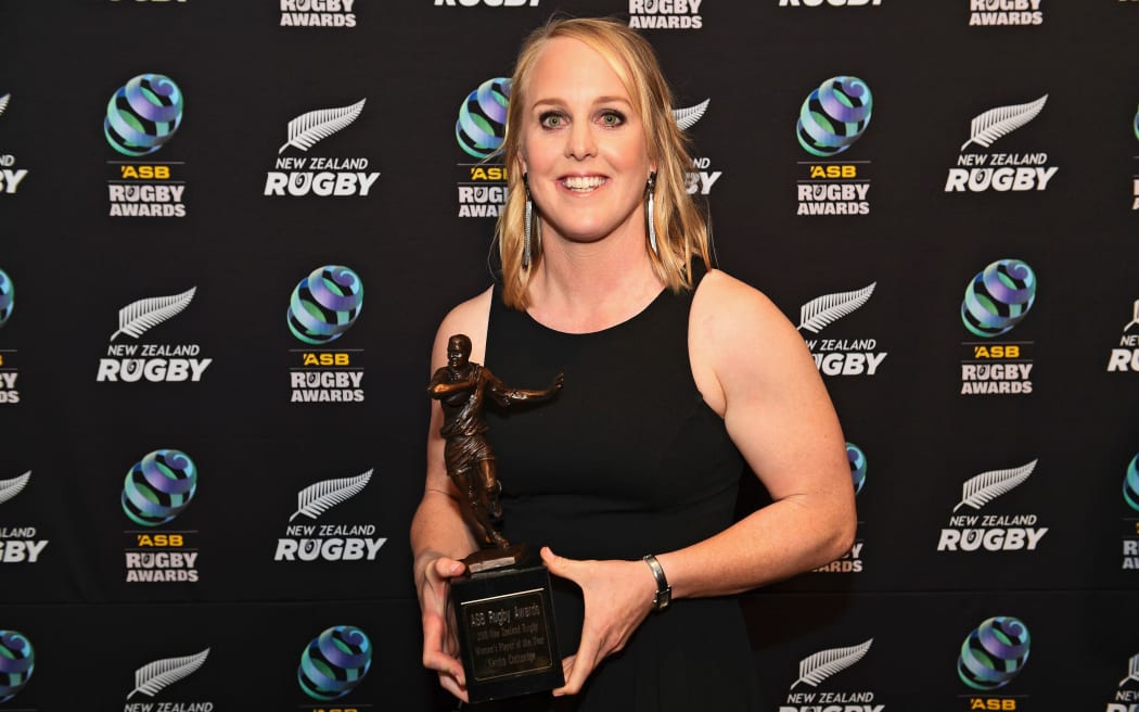 New Zealand Rugby Women's Player of the Year winner Black Ferns Kendra Cocksedge.