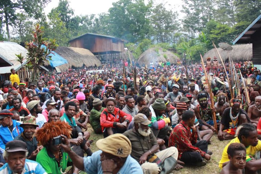 Thousands attended the opening of the United Liberation Movement for West Papua's new office in Wamena.