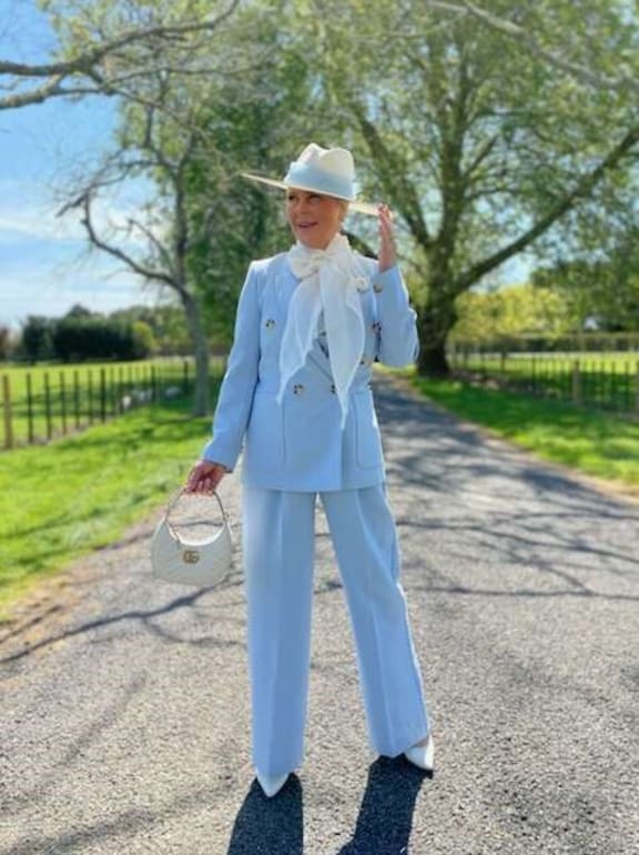 Anna Campbell, New Zealand finalist in the 2023 Lexus Melbourne Cup Carnival&rsquo;s Fashion on the Field