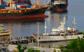 Honiara ferry, port, transport, Solomon Islands