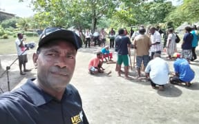 Edgar Howard Woleg reporting from remote Torba province, Vanuatu